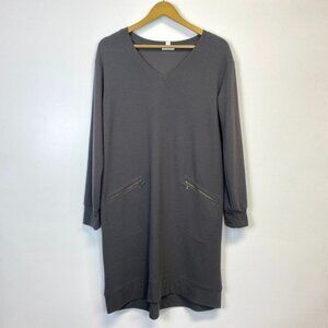 J. Jill Gray Waffle Knit Dress
